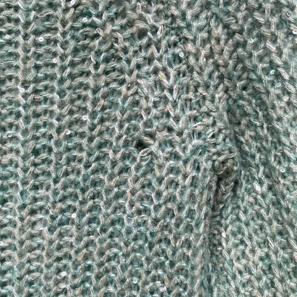 Anthropologie Seafoam Knit Sparkle Sweater - Picture 14 of 16